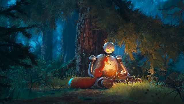 Le Robot Sauvage Forêt Concept Art